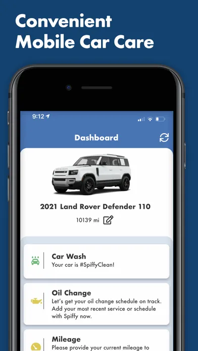 Скриншоты Spiffy On-Demand Car Care