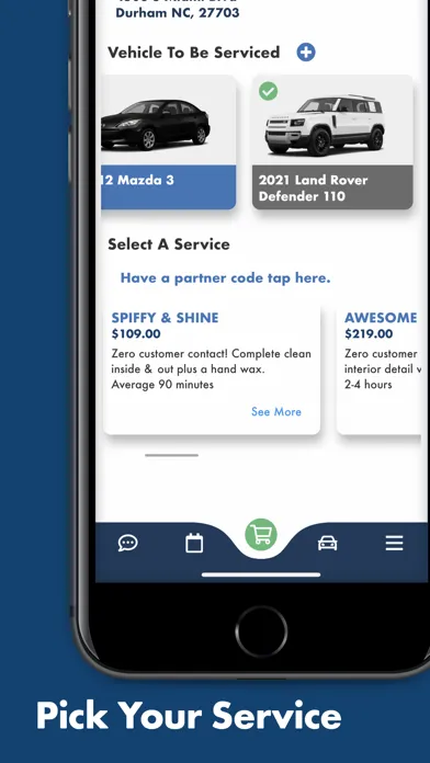 Скриншоты Spiffy On-Demand Car Care