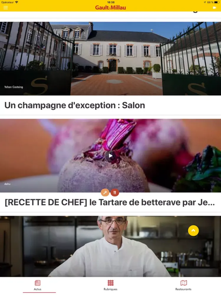 Gault&Millau Restaurants iPad  Screenshots