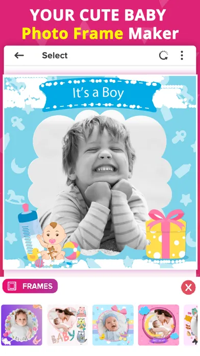 Zrzuty ekranu Baby Photo Editor - Baby Story