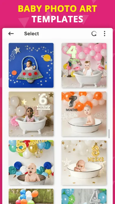 Zrzuty ekranu Baby Photo Editor - Baby Story