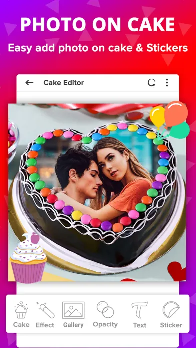 Capturas de tela do Birthday Photo Frame With Cake
