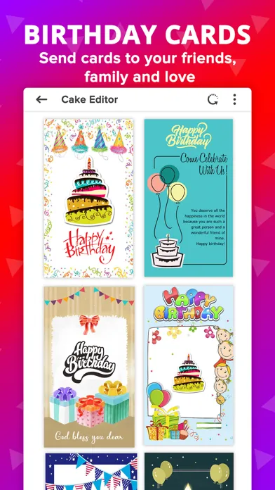 Capturas de tela do Birthday Photo Frame With Cake