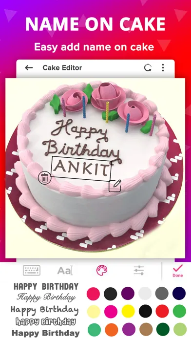Capturas de tela do Birthday Photo Frame With Cake