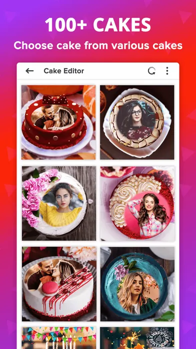 Capturas de tela do Birthday Photo Frame With Cake