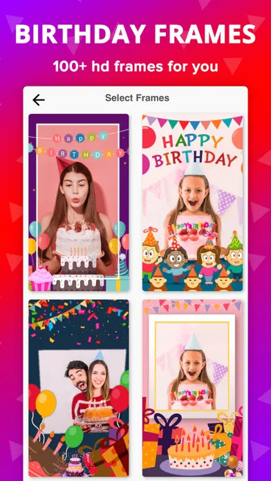 Capturas de tela do Birthday Photo Frame With Cake