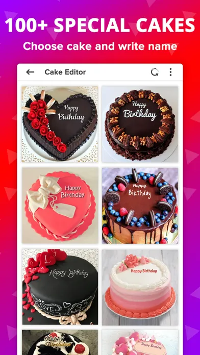 Capturas de tela do Birthday Photo Frame With Cake