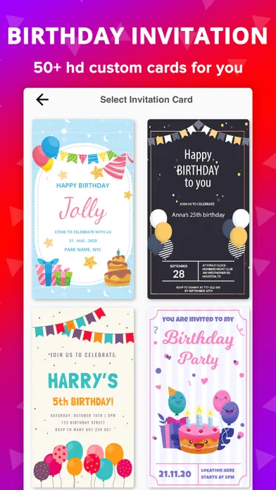 Capturas de tela do Birthday Photo Frame With Cake