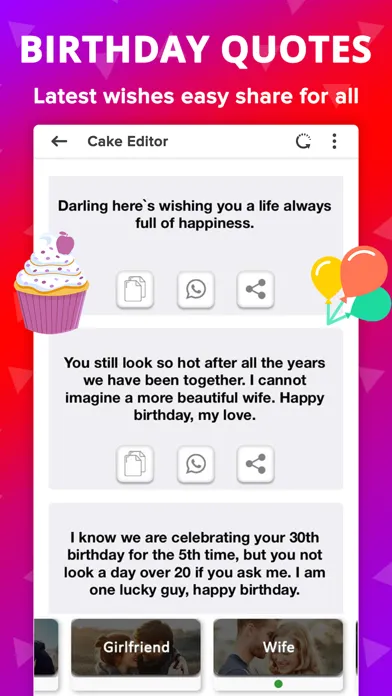 Capturas de tela do Birthday Photo Frame With Cake