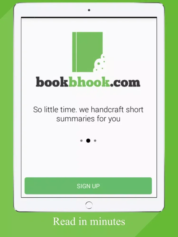 Tangkapan skrin bookbhook-The TLDR reading app iPad 