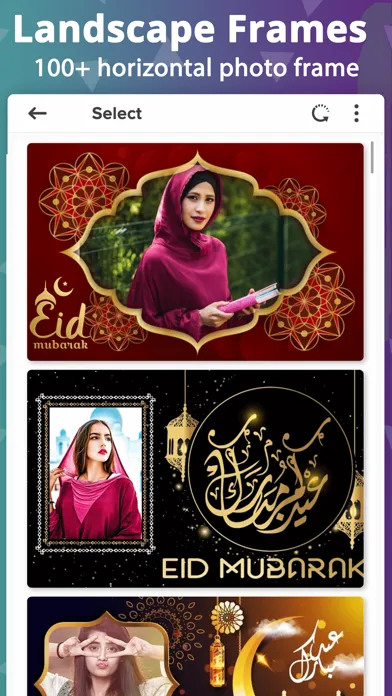 Capturas de tela do Eid Mubarak Photo Frame - 2024