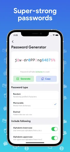 One Key: password manager Screenshots