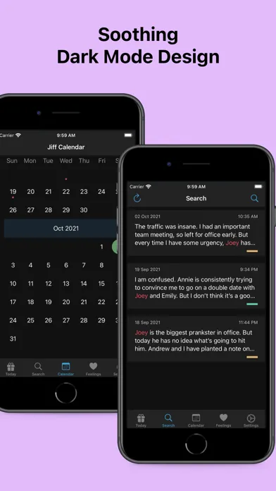 Ảnh chụp màn hình của Jiff Journal