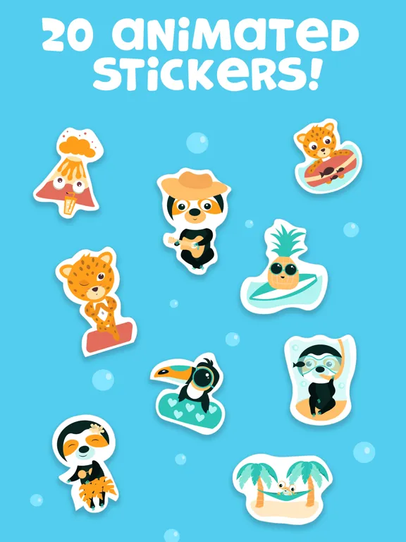 Tropicoji - Animated Stickers iPad 应用截图