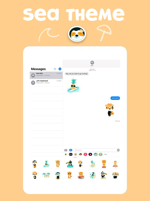 Tropicoji - Animated Stickers iPad 应用截图