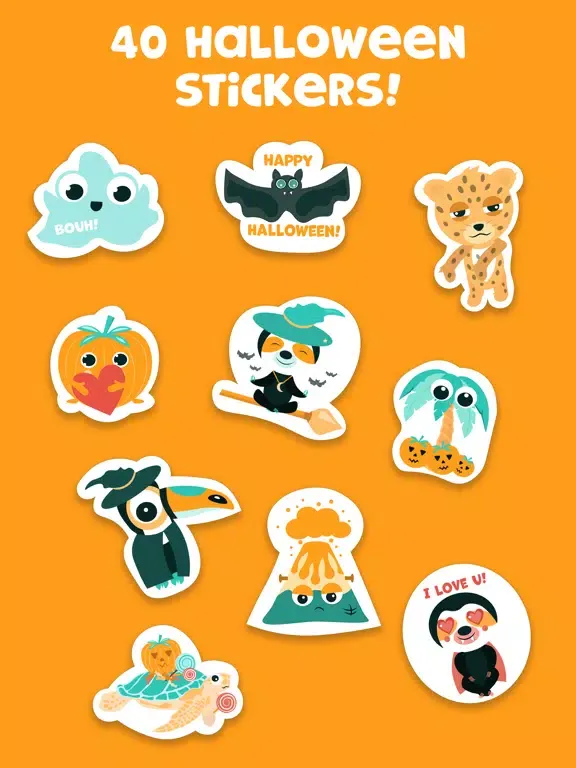 Tropicoji Halloween Stickers iPad  스크린샷
