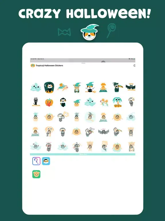 Tropicoji Halloween Stickers iPad  스크린샷