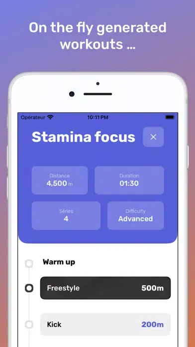 Swimly: swim workouts應用截圖