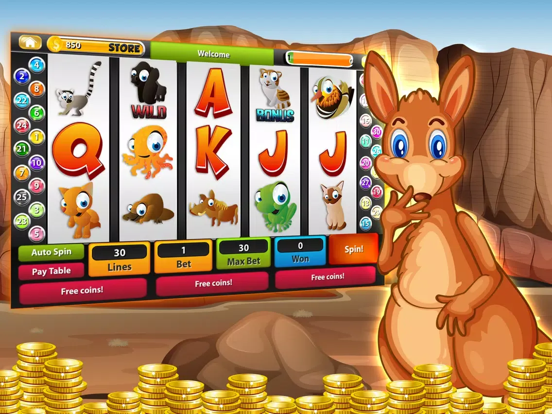Aussie and Luck Slot Machine - Play Free at Grand Casino iPad  স্ক্রিনশট