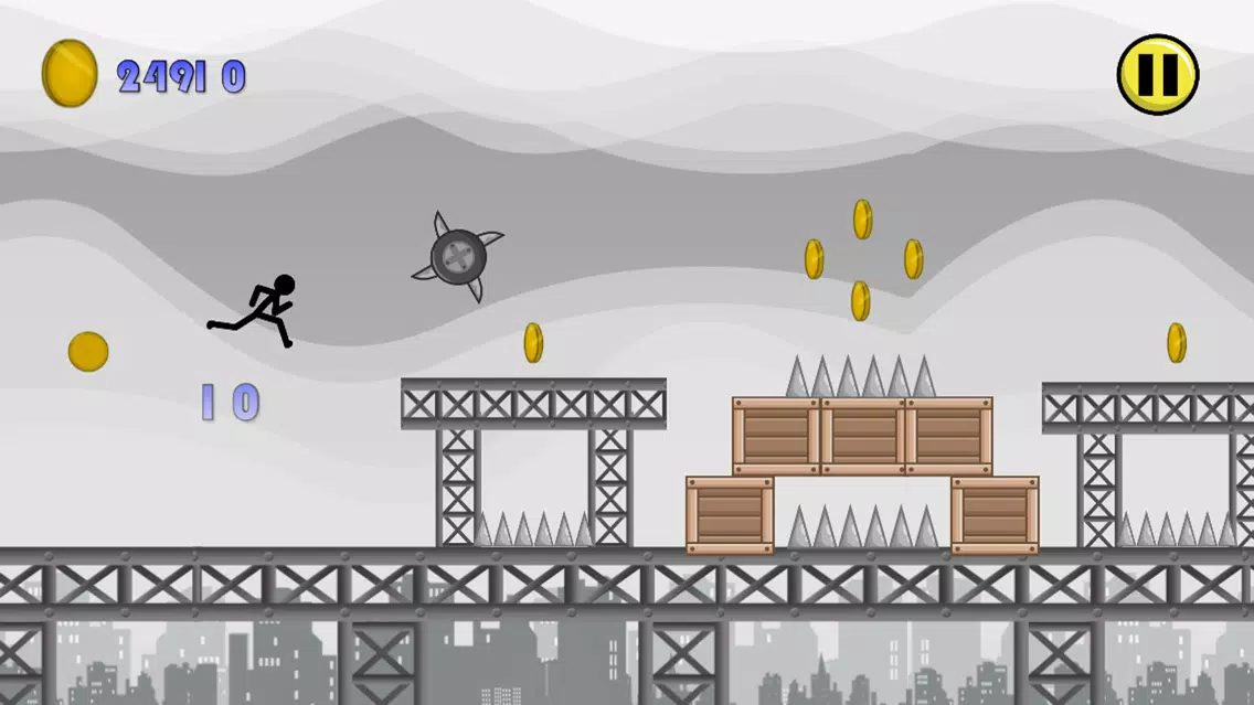 Tangkapan skrin Stick-Man Epic Battle-Field Jump-er Obstacle Course