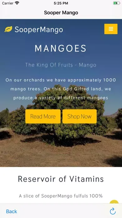 Tangkapan layar Sooper Mango