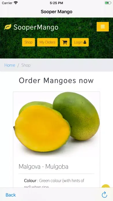 Tangkapan layar Sooper Mango