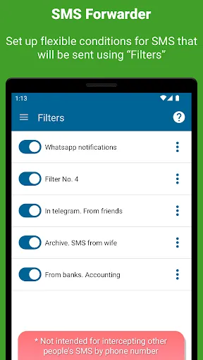 صور SMS forwarder auto to PC/phone