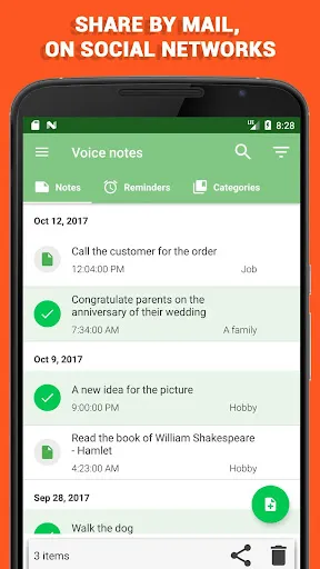 Voice notes应用截图