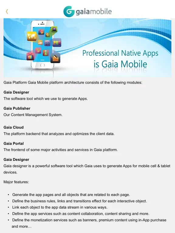 Gaia Reader iPad  Screenshots