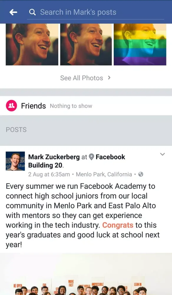 Facebook Story Ekran Görüntüleri