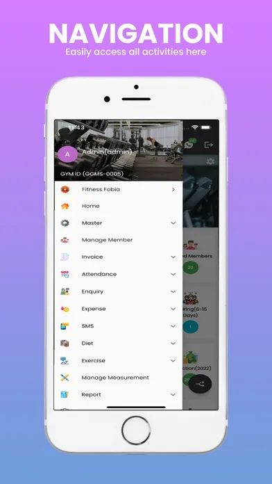 Ảnh chụp màn hình của GGMS - Gym Management App