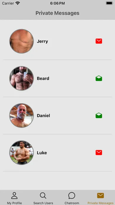 Capturas de tela do Gay Bear Chat