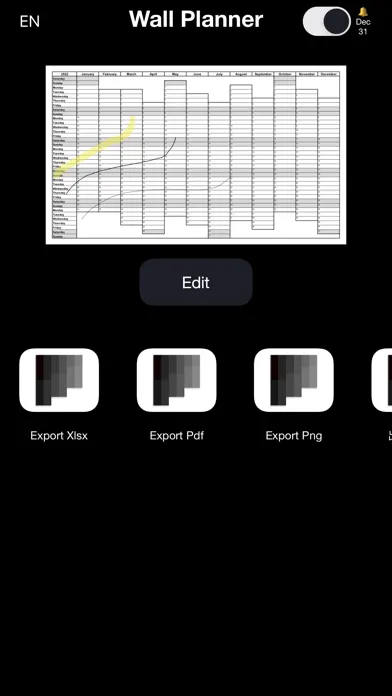 Tangkapan skrin Wall Planner
