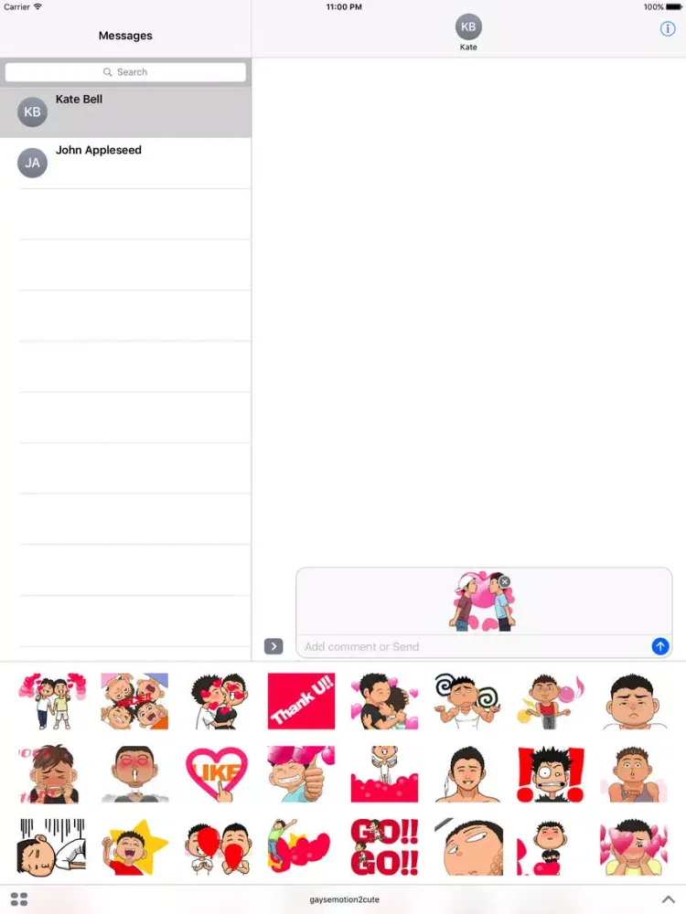 Ảnh chụp màn hình của GAY's Emotion 2 Cute version iPad 