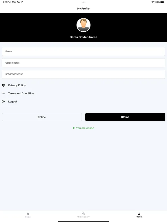 Скриншоты GazGazDelivery App iPad 