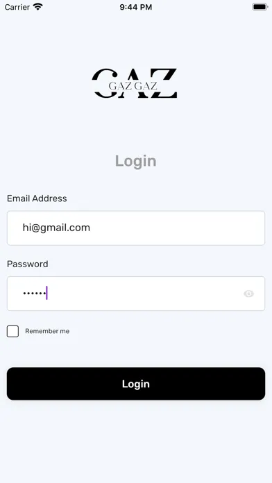 Скриншоты GazGazDelivery App