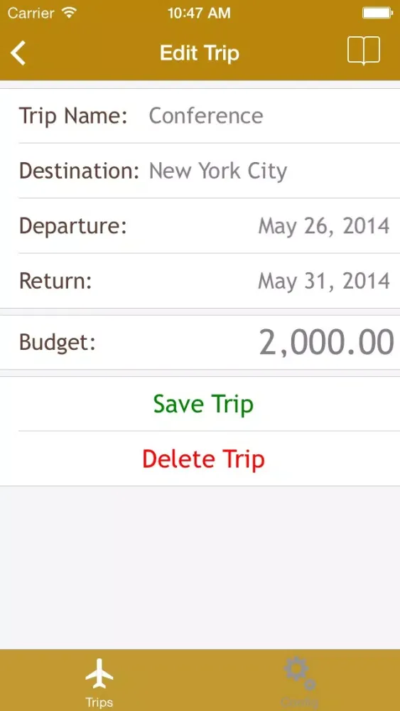 Trip Expenses - App to Track your travel expenses Screenshots