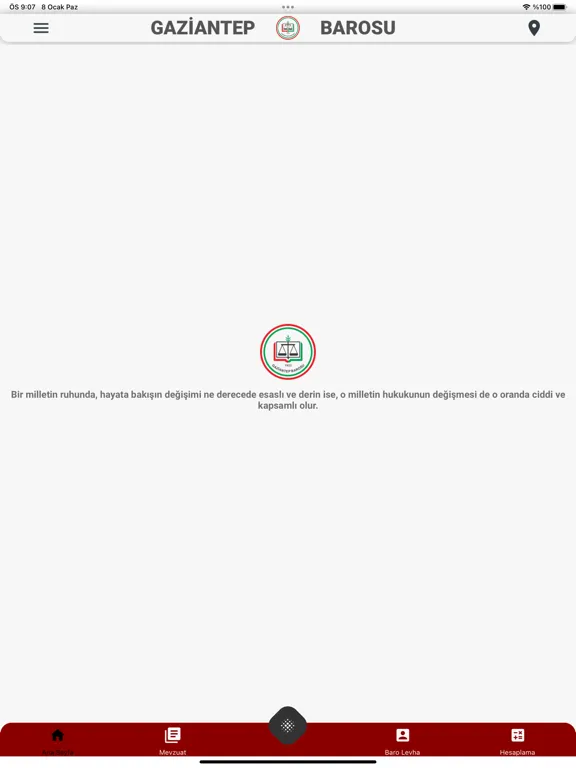 Gaziantep Baro iPad 应用截图