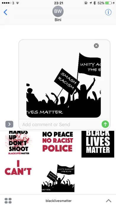 Black Lives Matter sticker pack Screenshots