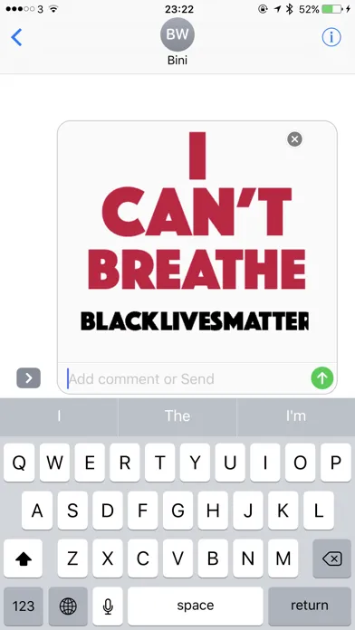 Black Lives Matter sticker pack Screenshots