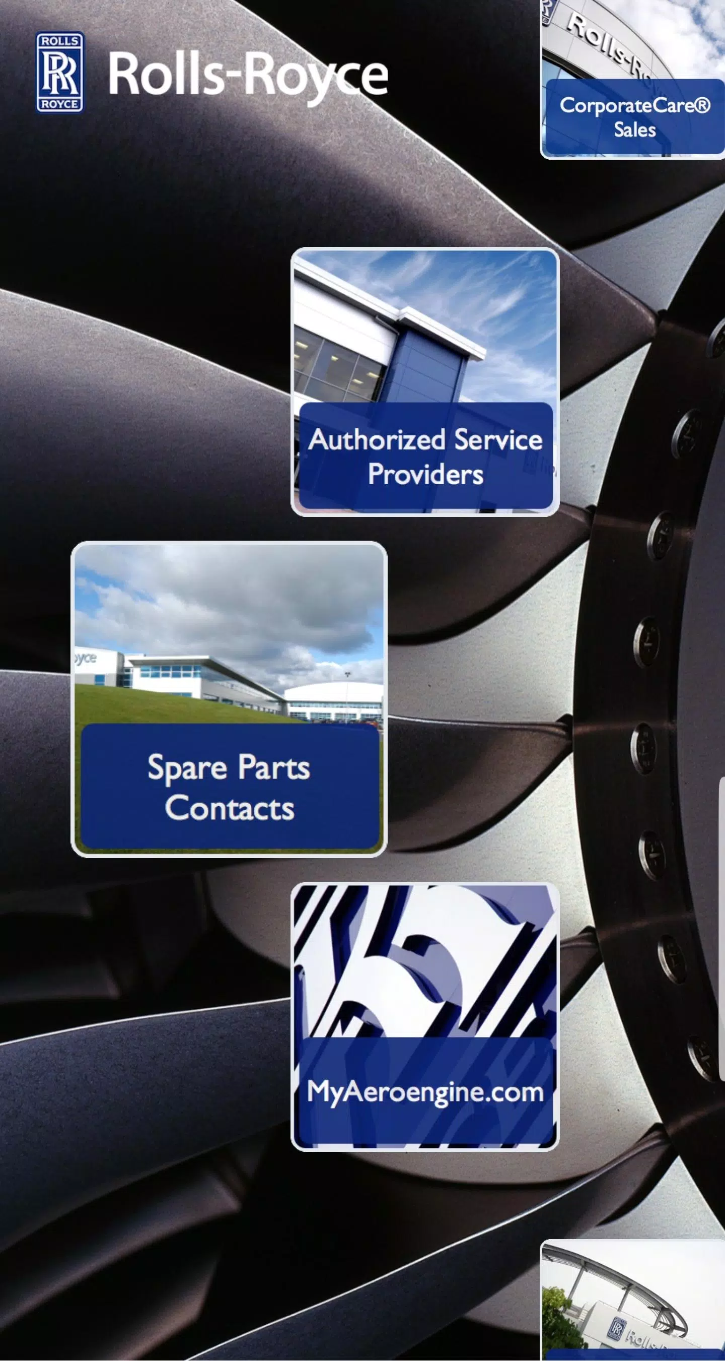 Rolls-Royce MyAeroengine App Screenshots