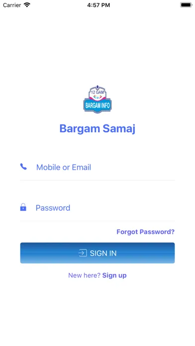 Capturas de tela do BargamInfo