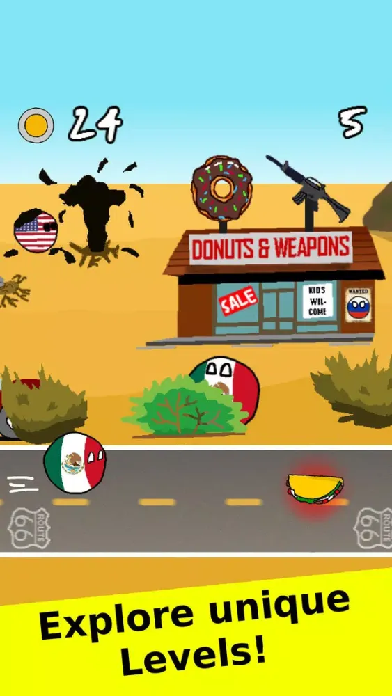 Captures d'écran de Countryballs - The Polandball Game