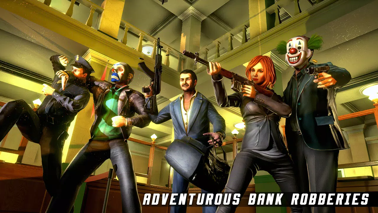 Gangster Mafia City-Bank Heistcapturas de pantalla de la aplicación1