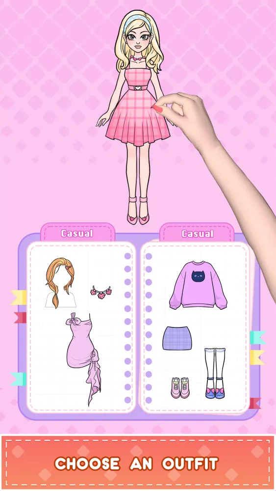 DIY Paper Doll: Dress Up Diary 스크린샷