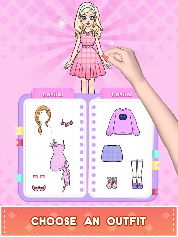 Capturas de tela do DIY Paper Doll: Dress Up Diary iPad 