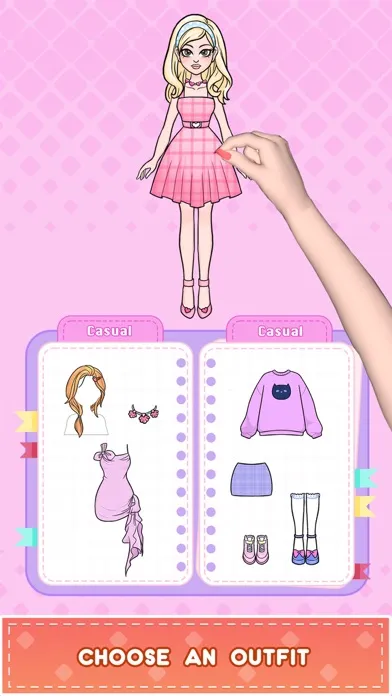 Capturas de tela do DIY Paper Doll: Dress Up Diary