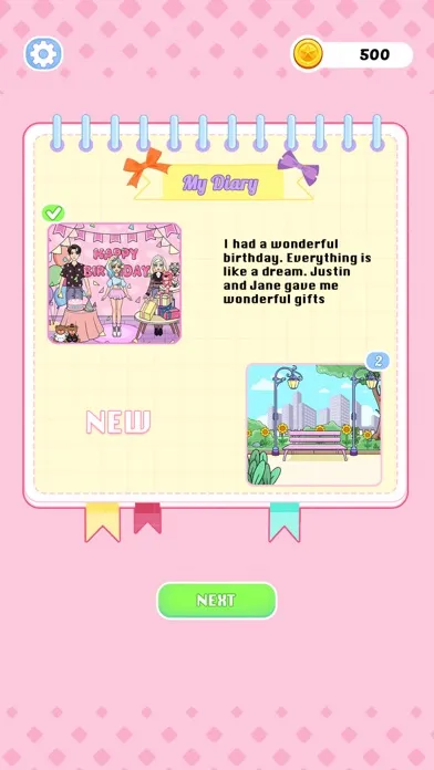Capturas de tela do DIY Paper Doll: Dress Up Diary