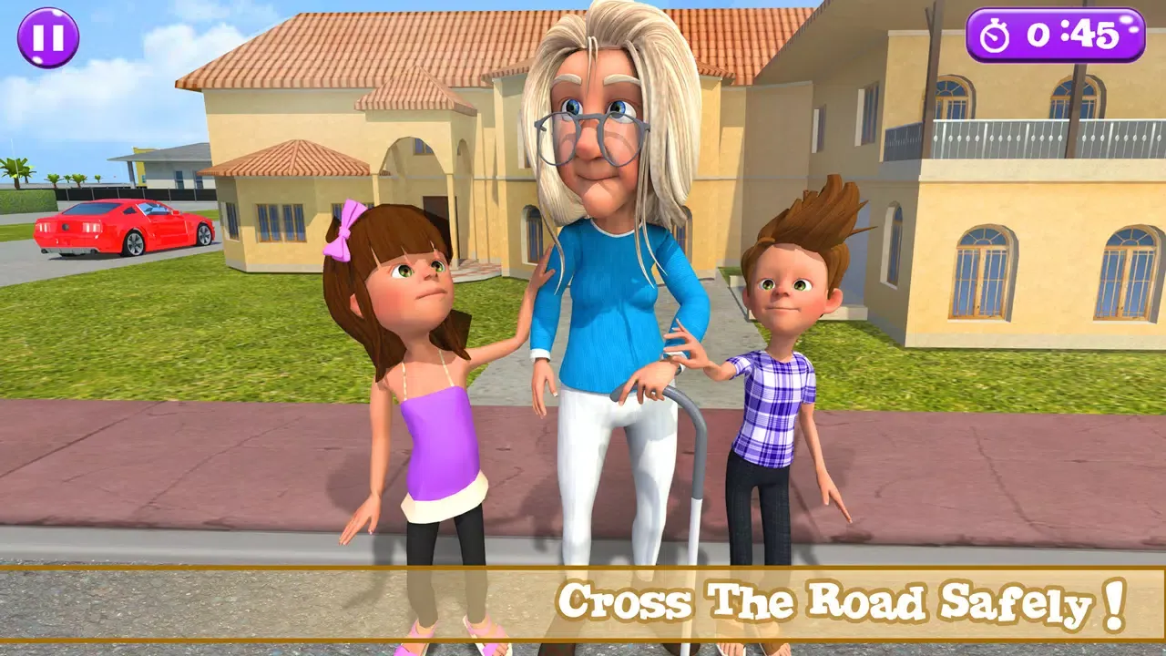 Tangkapan layar Super Granny Happy Family Game