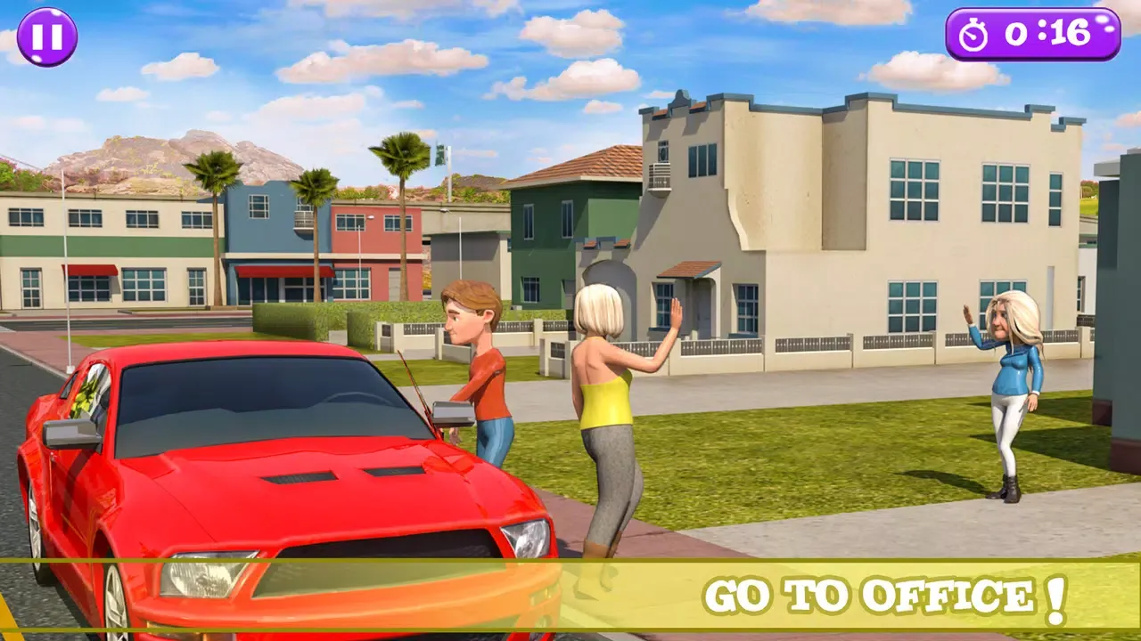 Tangkapan layar Super Granny Happy Family Game